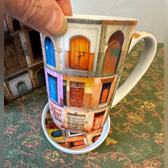 Easy life/ Marrakesh mug with lid/coaster - Picture 5 of 7